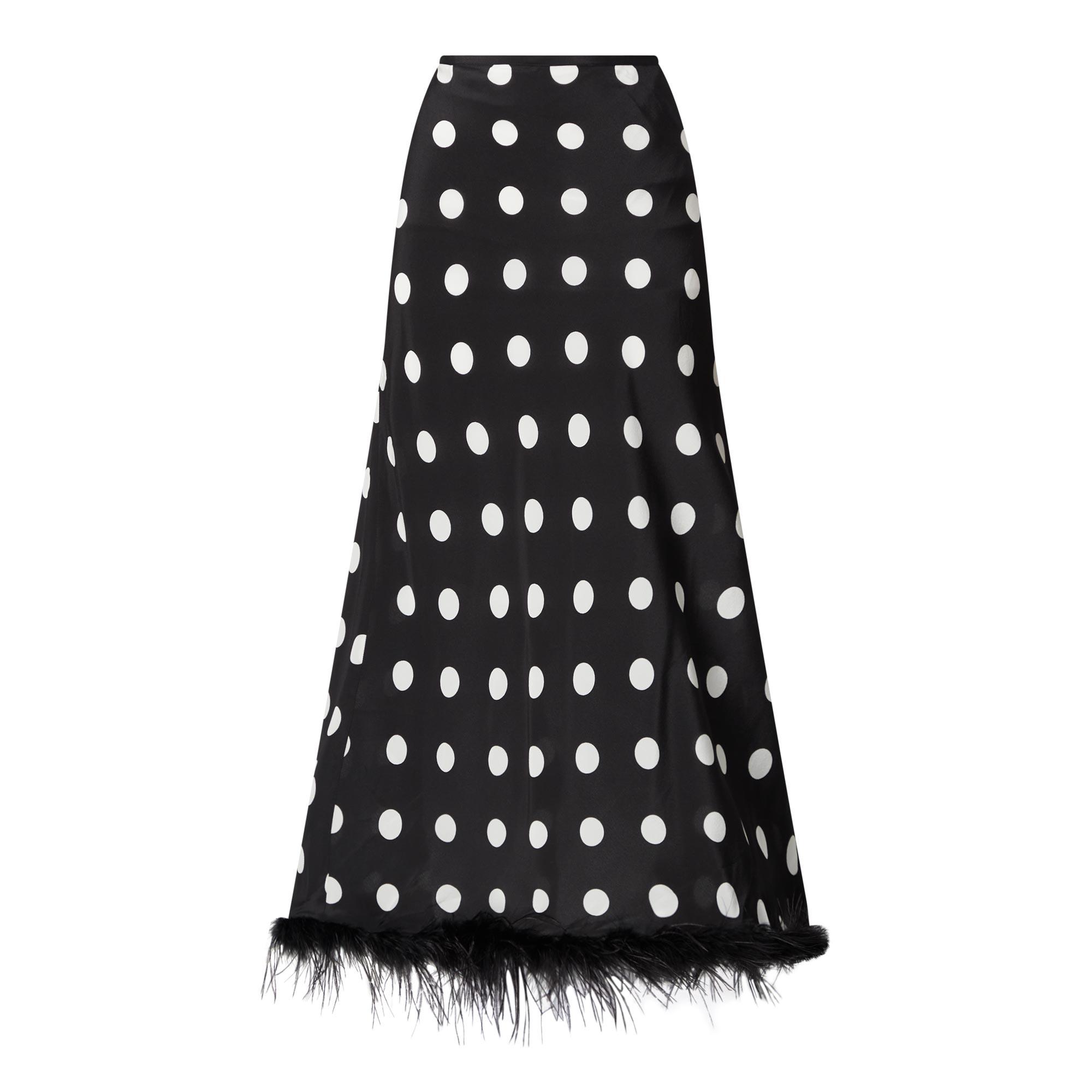 Kelly Dotted Feather Skirt
